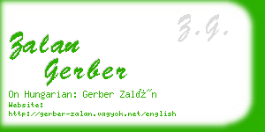 zalan gerber business card